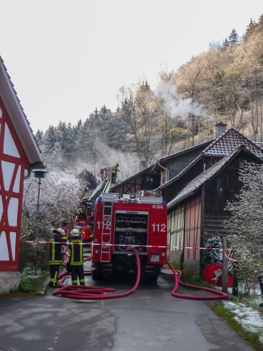 Einsatz der Feuerwehr im Voigtstieg
© Marco Söchting