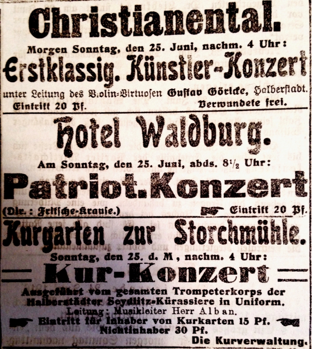 Patriotische Konzerte zur Aufrechterhaltung der Kriegsmoral
© Wolfgang Grothe