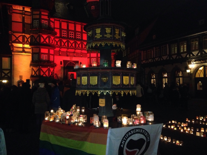 Lichteraktion in Wernigerode für Weltoffenheit und Toleranz
© Wolfgang Grothe