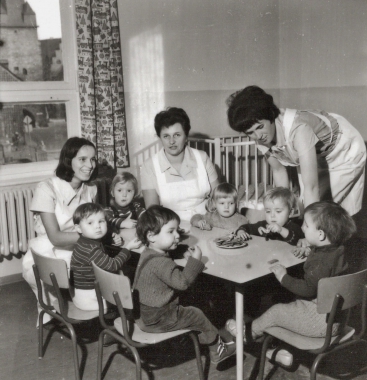 Einweihung der Kinderkrippe "Frösi" in der Leninstraße 154
- Stadtarchiv Wernigerode (Archiv Dieter Möbius)