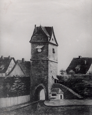 Ehemaliges Burgtor von innen vor 1820
<br>- Harzbücherei Wernigerode