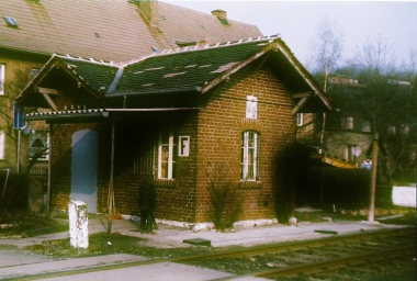 Bahnwärterhäuschen am Veckenstedter Weg 1993
<br>- Horst Duve