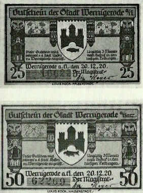 Wernigeröder Notgeld von 1920
© Wolfgang Grothe