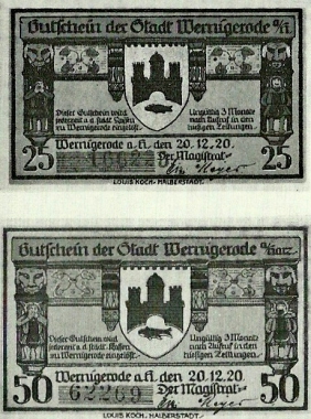 Wernigeröder Notgeld von 1920
© Wolfgang Grothe