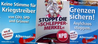 Ausländerfeindliche und rechtspopulistische  Parteien nutzen die Ängste und Sorgen der BürgerInnen für ihre politischen Ziele
<br>© Wolfgang Grothe