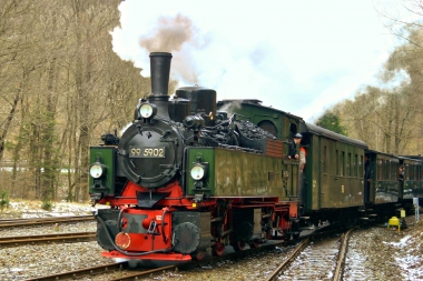 Mallet-Lokomotive der Harzer Schmalspurbahnen
<br>- Wassen