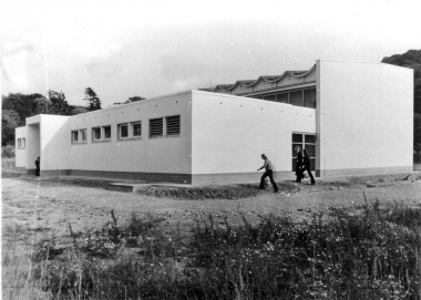 Turnhalle der Maxim-Gorki-Schule 1973
<br>- Archiv Mahn- und Gedenkstätte