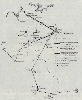 Das deutsche Breitband-Fernkabelnetz nach dem Stande von 1945
<br>- Gerhard Bombös